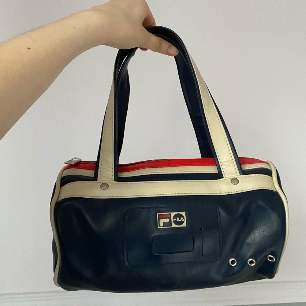 FILA leather shoulder bag